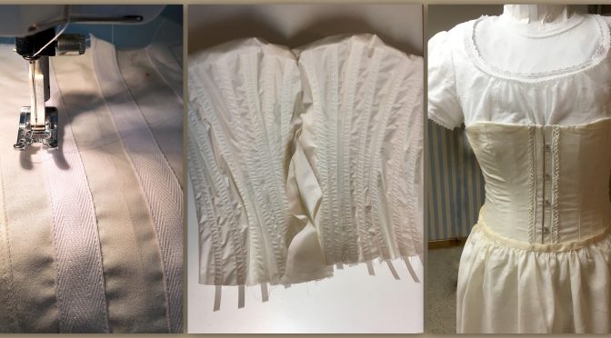 How do you make a Victorian laced corset?